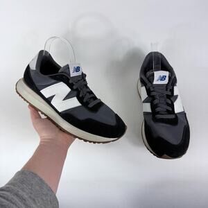 New Balance 237 Athletic Sneakers Men's 10.5 Gray Black Gum Lace-Up Low Top